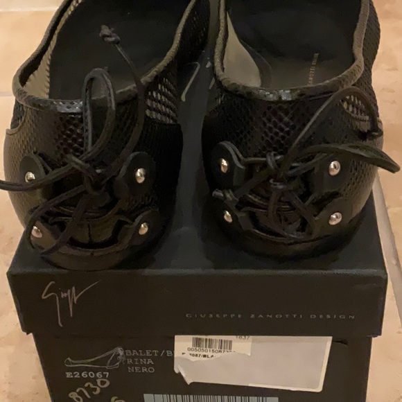 Giuseppe Zanotti Black Mesh Shoes Size 38.5 Worn once - Picture 4 of 6